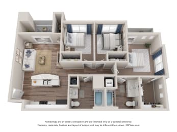 3 Bed 2 Bath -1 at Southside Townhomes, Nampa, Idaho