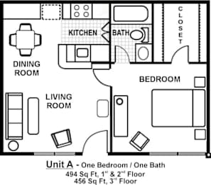 a 3d model of a bedroom with a bathroom and a living room