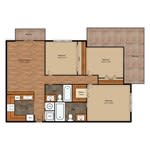 Floor Plan  the furnished bedroom floor plan of the split level house plans with roommates