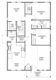 a floor plan of a house with bedrooms and a living room
