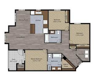 the floor plan 460 sq ft 1190 sq ft