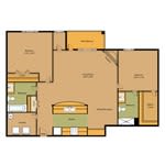 Floor Plan  a diagram of a floor plan of a house