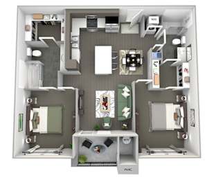 2 bedroom floor plan  the residences at