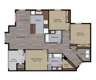 the floor plan 460 sq ft