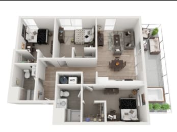 our apartments showcase a flexibility with our floor plans