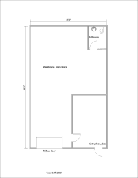 Floor Plan  Red Soils Business Park 1,000 Sq. Ft. Standard Floor Plan