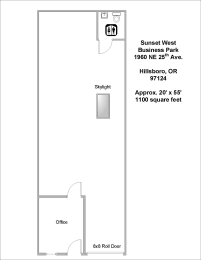 Floor Plan  Sunset West Business Park 1,100 Sq. Ft. with Office Floor Plan