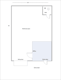 Floor Plan  Red Soils Business Park 1,200 Sq. Ft. Standard Floor Plan
