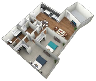 Heather Lodge 2x2 Express Floor Plan 1044 Square Feet