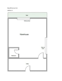 Floor Plan  Raley 80 Business Park 1,000 Sq. Ft. Floor Plan