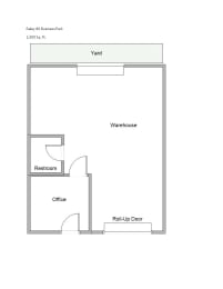 Floor Plan  Raley 80 Business Park 1,500 Sq. Ft. Floor Plan
