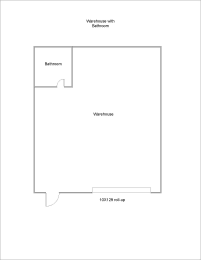 Floor Plan  Roseville Business Park Warehouse with Bathroom