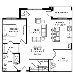 Floor Plan  a floor plan of a small house with a kitchen and a living room