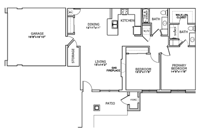 Floor Plan  Aero Park Town Home First Floor floor plan