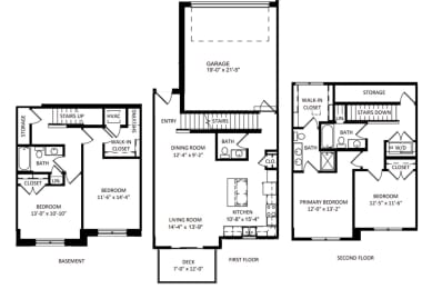 Floor Plan  a floor plan of a house