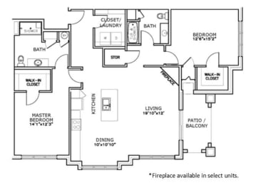 Floor Plan  a floor plan of a house with bedrooms and a living room