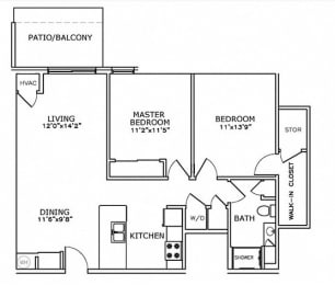 Floor Plan  a floor plan of a house with bedrooms and baths