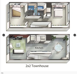  Floor Plan Alta- Townhome
