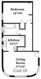 a floor plan of a small house