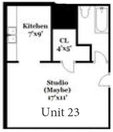 a floor plan of a house with a garage