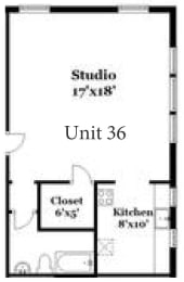 a floor plan of a small house