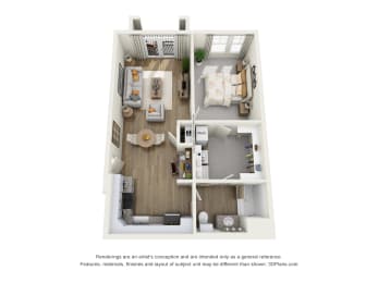 Comet Greensboro A1A floor plan