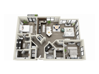 bedroom floor plan an opens up concept in this design