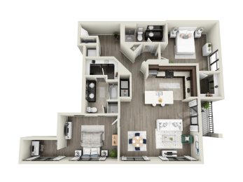 bedroom floor plan an opens up concept for this 1100 sq.ft. home