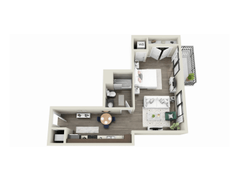 our apartments have a spacious living room with a fireplace and plenty of natural light