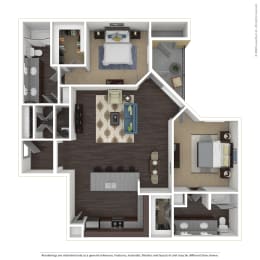 B2B 2 BD 2 Bath 1303 sqft