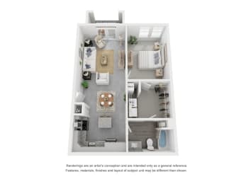  Floor Plan A1A Balcony
