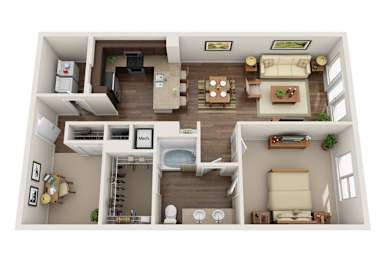 a 2400 sq ft floor plan  1 bedroom  1190 sq ft
