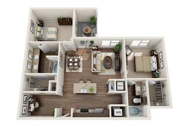 a234  3 bedroom floor plan  1120 sq ft