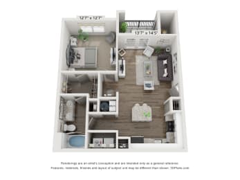 Parkstone at Indian Land A1A 1 Bedroom 1 Bathroom