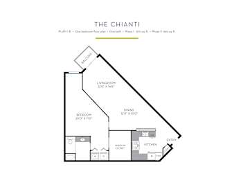 Chianti Floor Plan at Casa Mira View Apartments, San Diego, CA