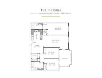 Messina Floor Plan at Casa Mira View Apartments, California, 92126