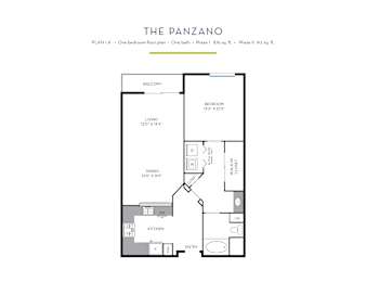 Panzano Floor Plan at Casa Mira View Apartments, San Diego