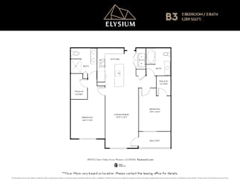 B3 Floor Plan Unit at Elysium, Arizona