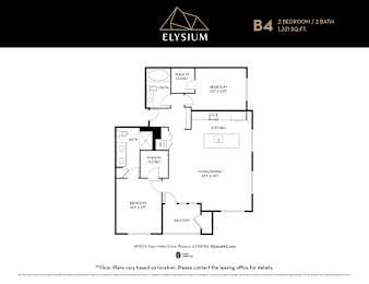 B4 Floor Plan Unit at Elysium, Arizona, 85054