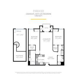 Firenze with Mezzanine Floor Plan at La Jolla Crossroads Apartments, San Diego, CA