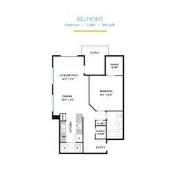 Belmont Floor Plan at Vintage at Scottsdale, Arizona