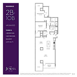 2B-10B_Upgraded Floor Plan at LUX by Garden*, San Diego, California