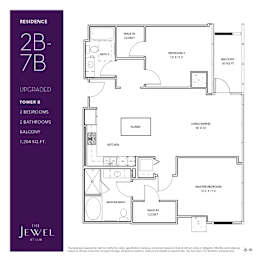2B-7B_Upgraded Floor Plan at LUX by Garden*, San Diego, CA, 92122