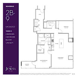 2B-9_Upgraded Floor Plan at LUX by Garden*, San Diego, California