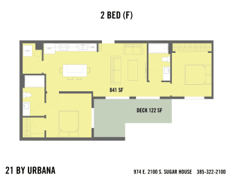  Floor Plan 2 BED (2F)