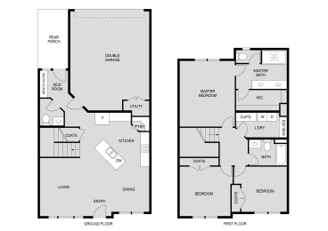 a floor plan of a house