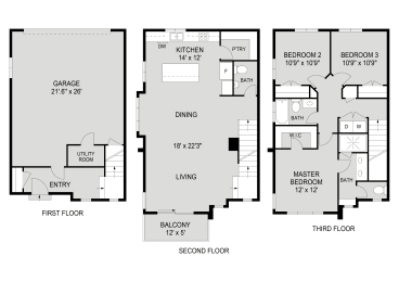 a floor plan of a house