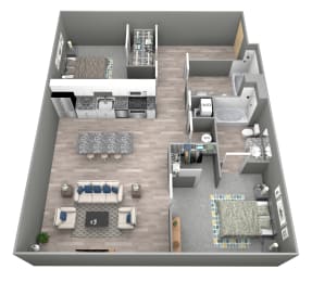 Dunkel - 3D Floor Plan - Benson Lights