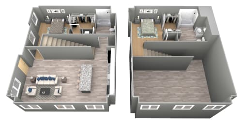 Orchard - 3D Floor Plan - The Flats