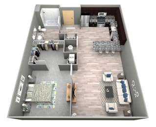 Pilsner - 3D Floor Plan - Benson Lights
